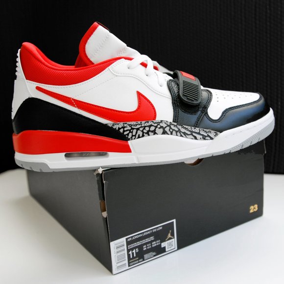 Air Jordan Legacy 312 Low Men\'s Basketball Shoes White/Red/Black Size 11.5 main image 7
